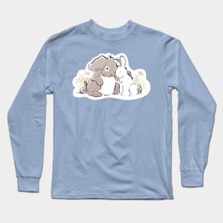 Warm and Fuzzy Bunny Cuddles Long Sleeve T-Shirt